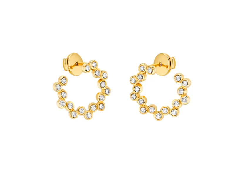 tassel drop earrings for women-Click Twist Hoop