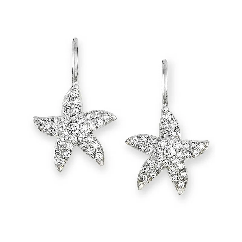 minimal earrings for women-Tiny Starfish Earrings