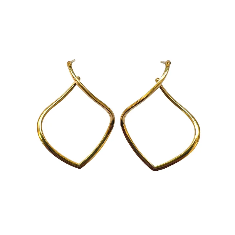 designer earrings for women-Large Willow Hoop Earrings