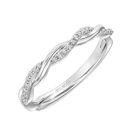 heart-shaped engagement rings for women-ArtCarved "Cassidy" Wedding Band