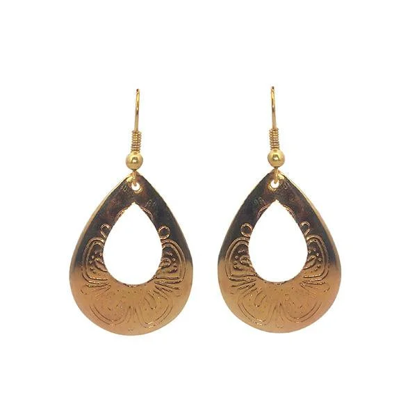 delicate earrings for women-Kriaa Zinc Alloy Gold Plated Dangler Earrings - 2105441