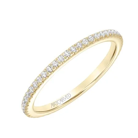 affordable engagement rings for women-ArtCarved "Chelsea" Wedding Band