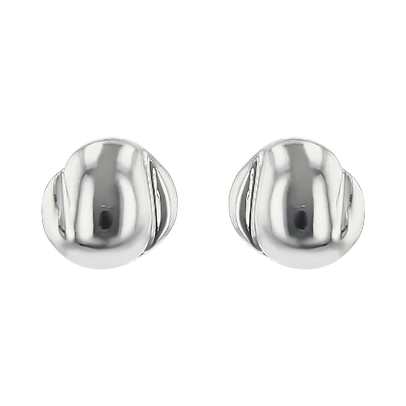 statement drop earrings for women-Tiffany Elsa Peretti Sterling Silver Bean Earrings