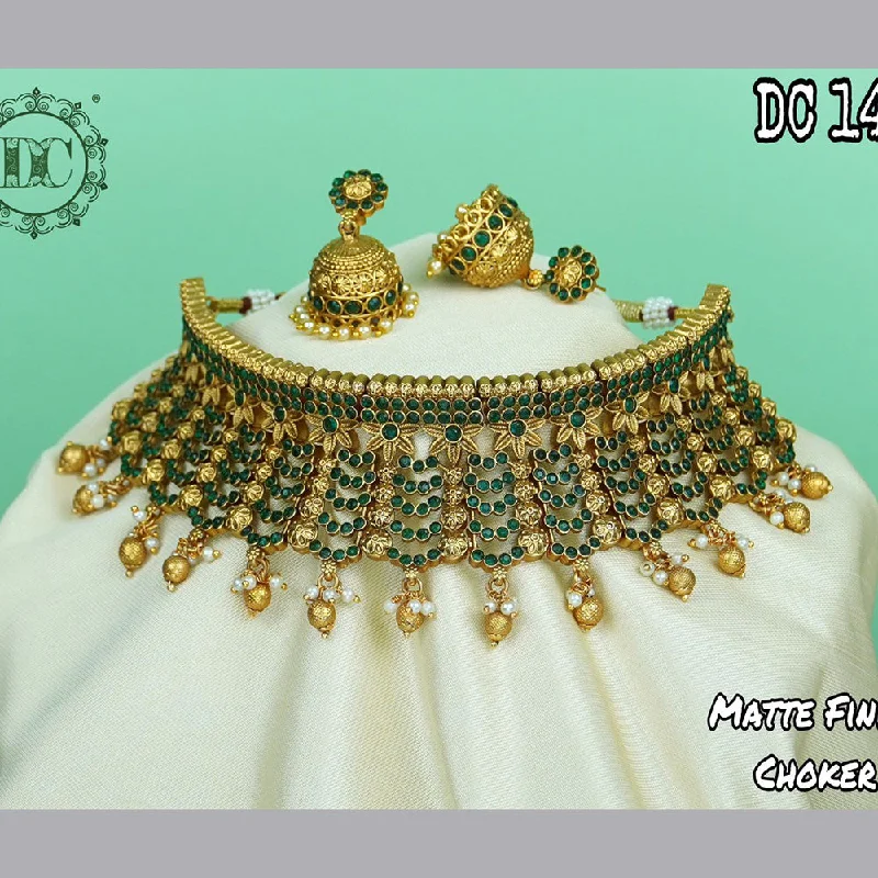 vintage-inspired ring necklaces for women-Diksha Collection Mate Finish Necklace