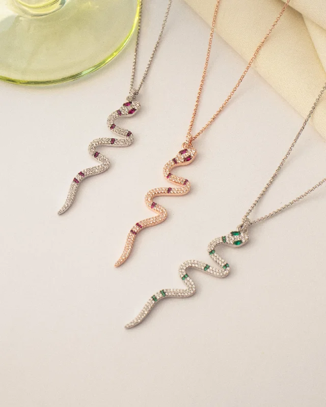 colorful ring necklaces for women-Silvio Necklace