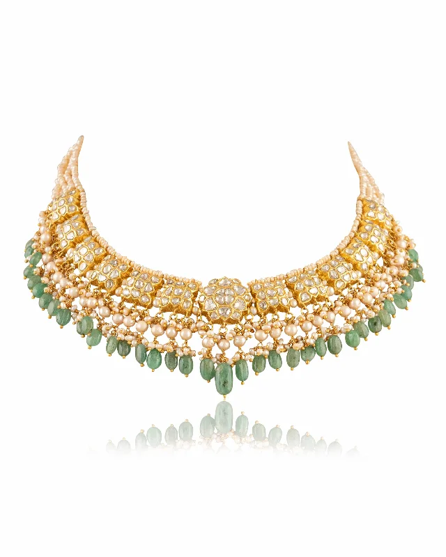 delicate gemstone ring necklaces for women-Simone Polki Necklace