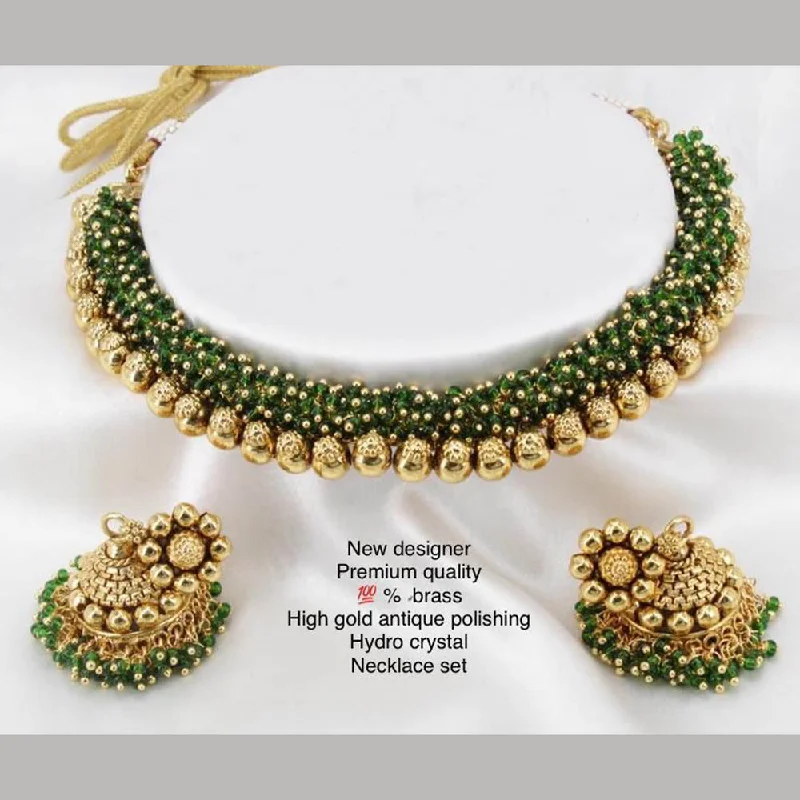 fashion ring necklaces for women-Manisha Jewellery Gold Plated Necklace Set