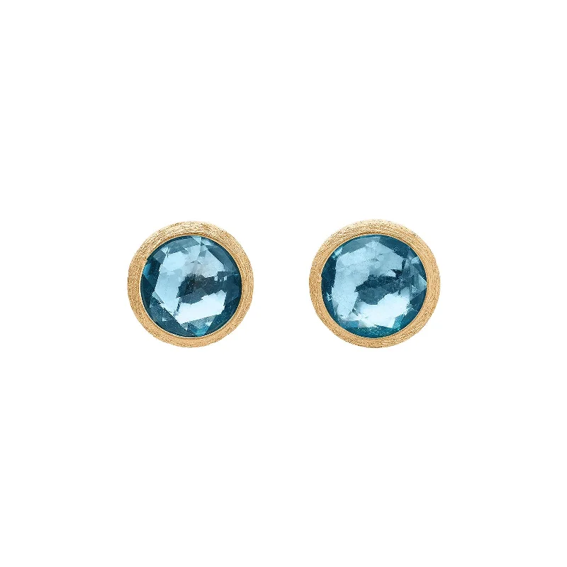 pearl earrings for women-Jaipur Blue Topaz Earrings