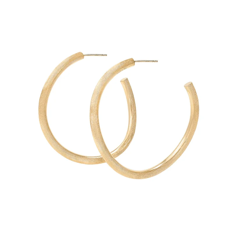 golden drop earrings for women-Jaipur Hoop Earrings, Large