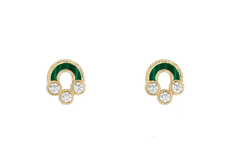 gold earrings for women-Magnetic Studs