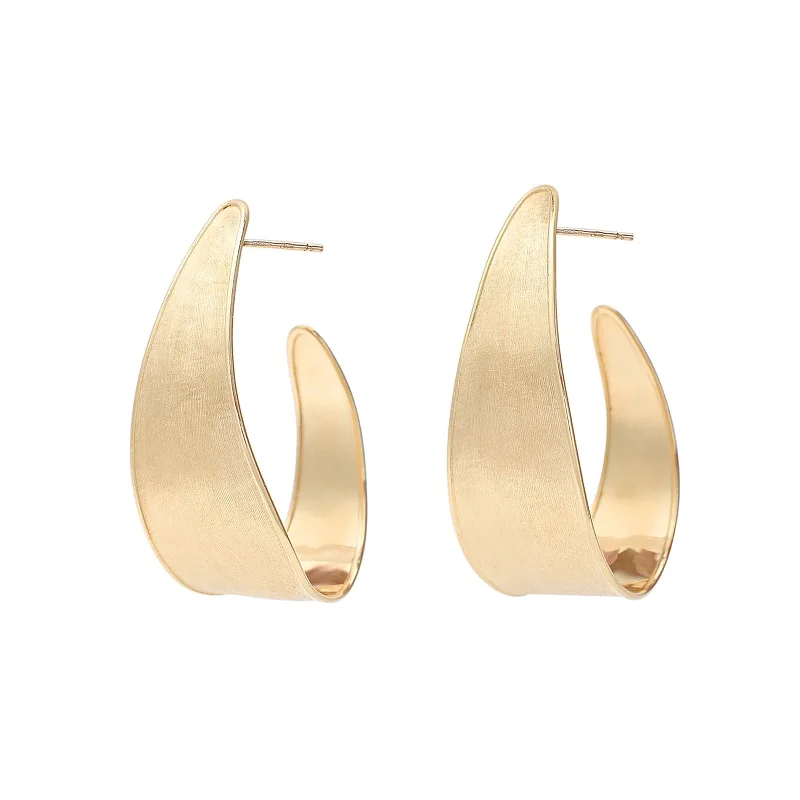 crystal earrings for women-Lunaria Graduate Medium Hoop Earrings