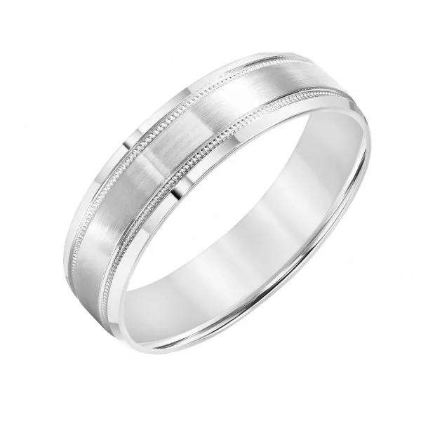 romantic engagement rings for women-6MM Milgrain Wedding Band