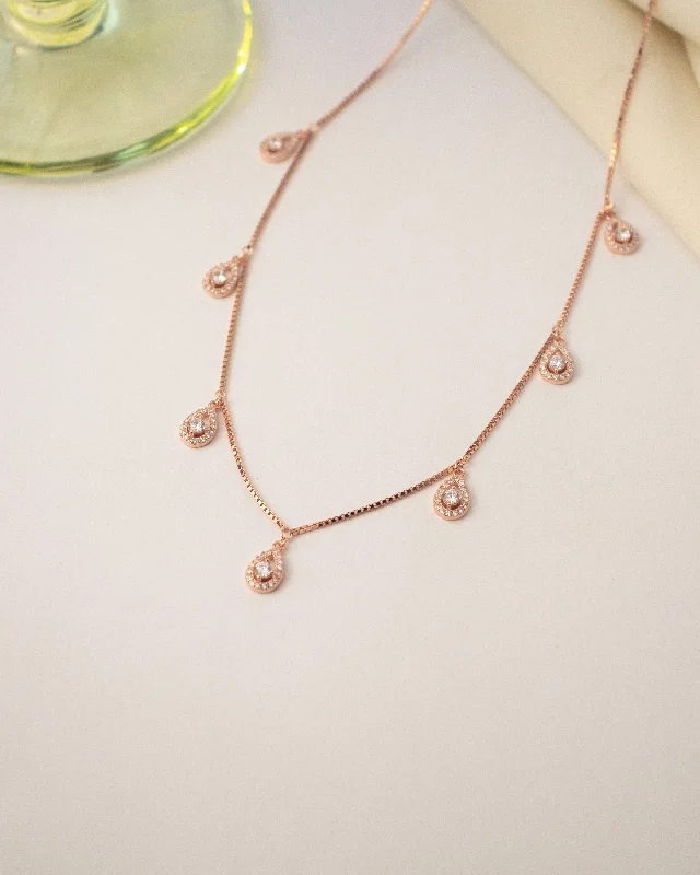 minimalist ring necklaces for women-Priva Necklace