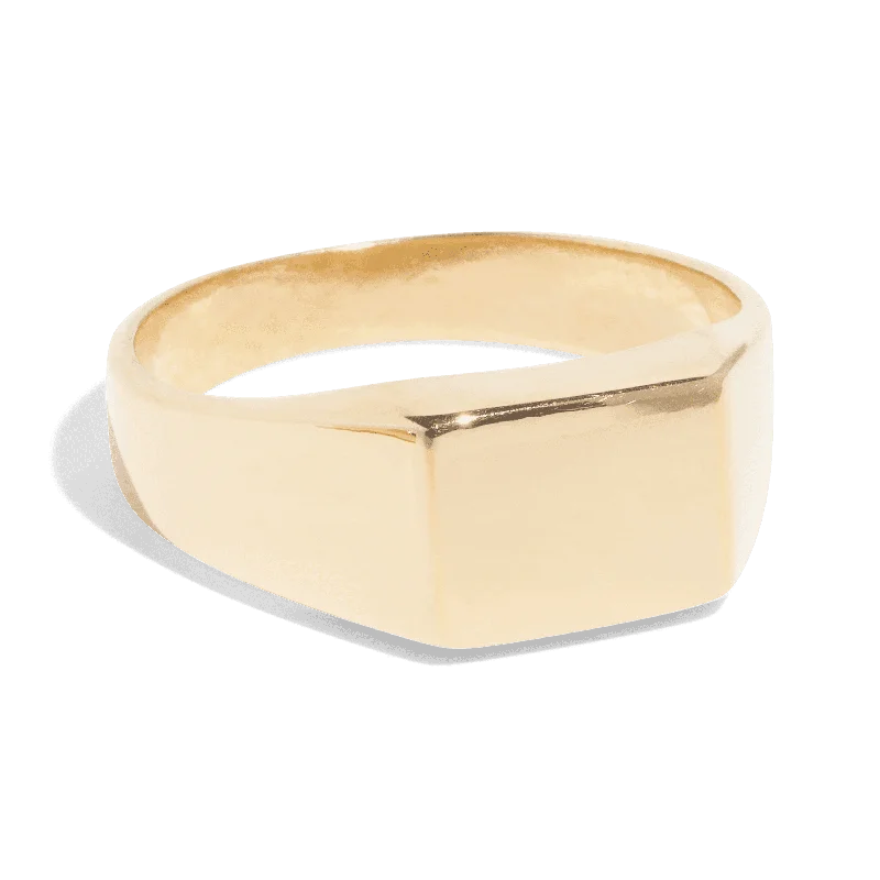 adjustable rings for women-THE SPENCER RING - 18k gold vermeil