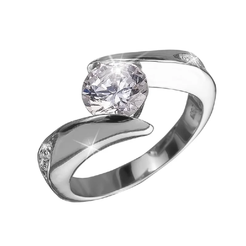 personalized rings for women-Viva Rhodium Rings