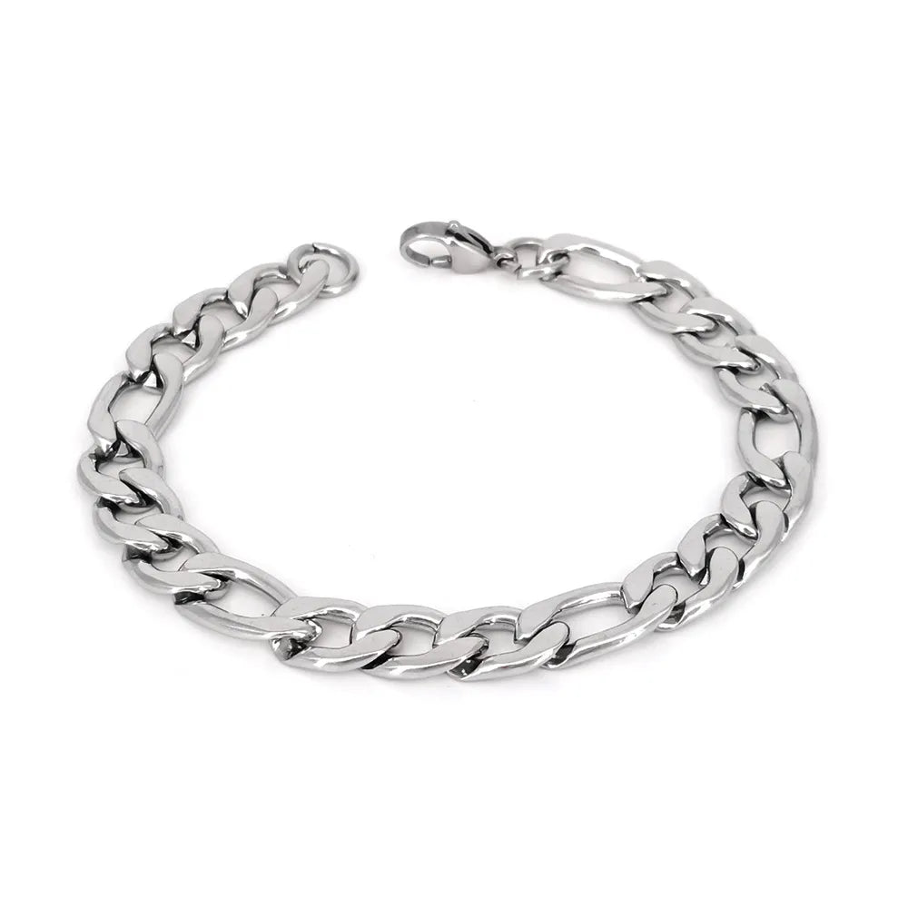 handmade bracelets for women-Hip-Hop Geometric 304 Stainless Steel No Inlaid Men'S Bracelets