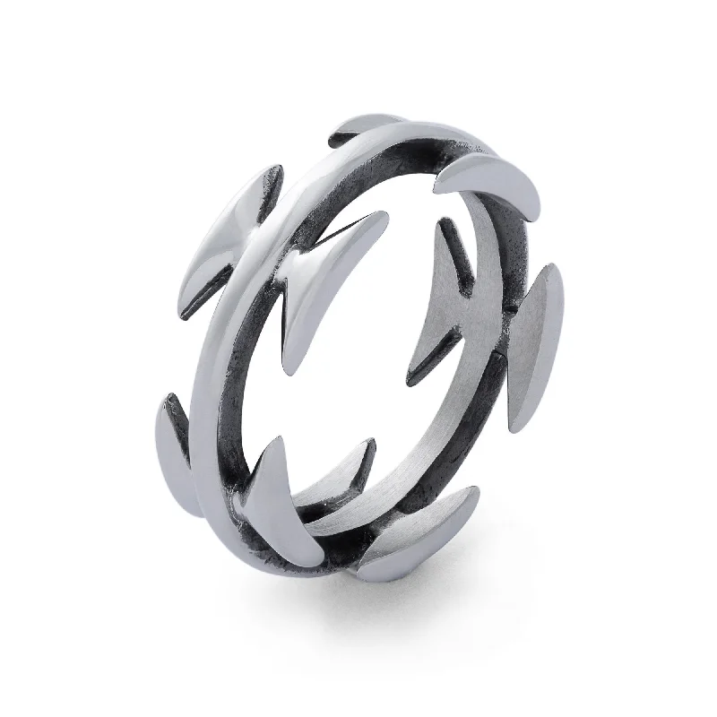 cute rings for women-Razor Wire Ring