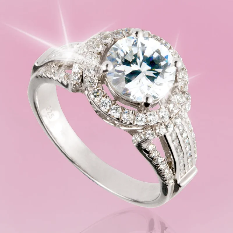 heart-shaped rings for women-Regency Ring