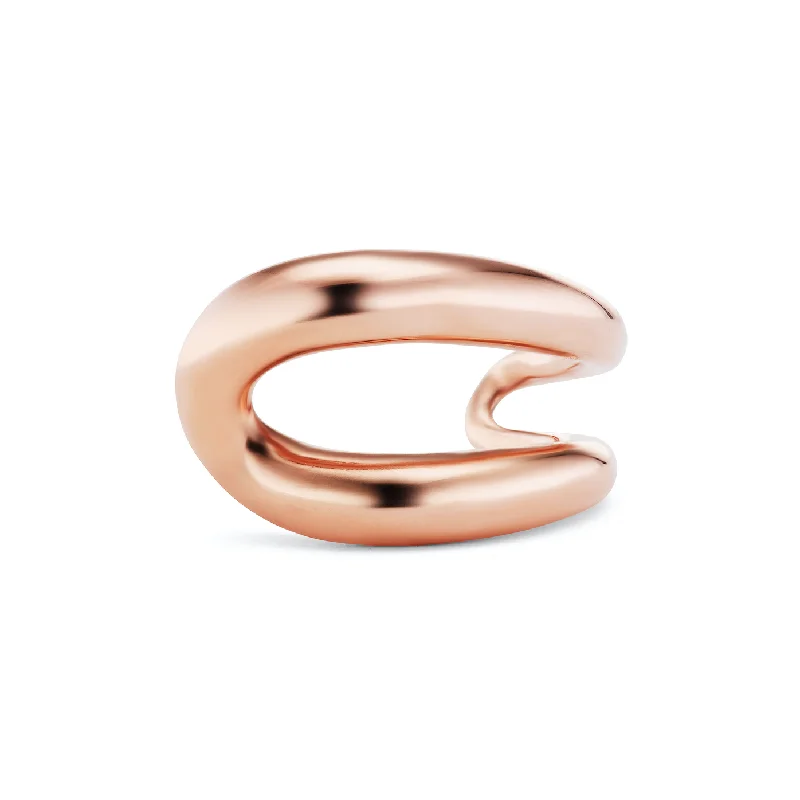 large rings for women-Intertwin Ring 18K Rose Gold