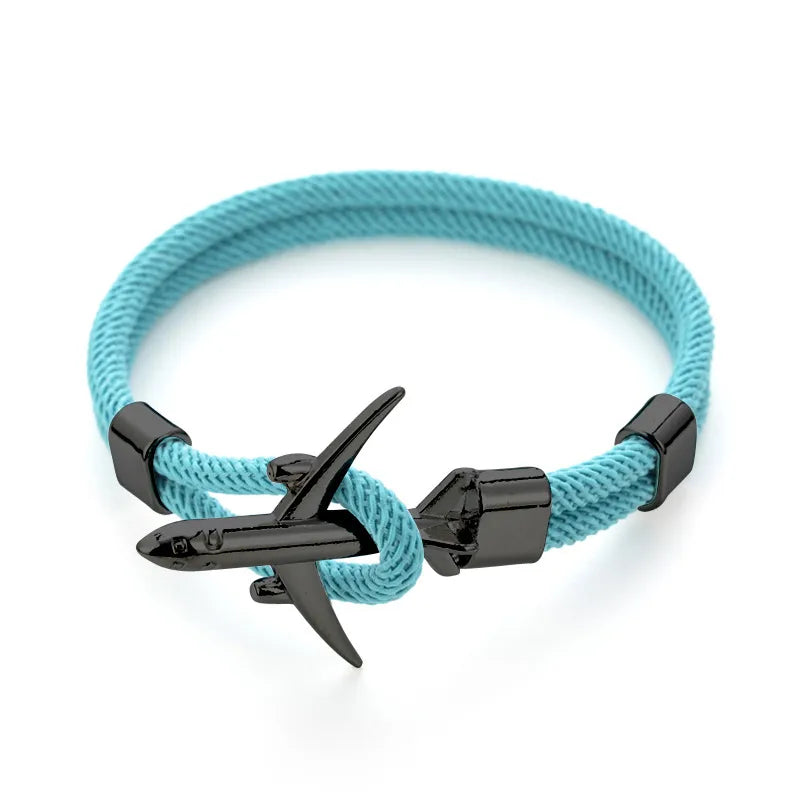 Sky Blue Rope Black Buckle