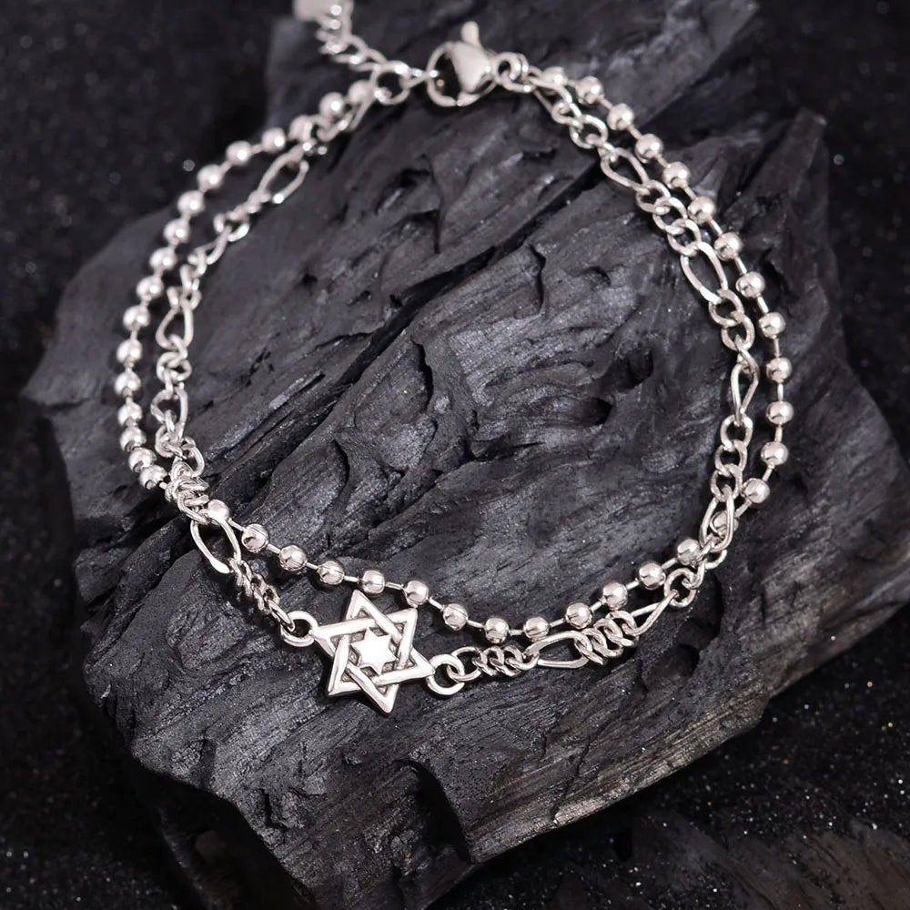 tennis bracelets for women-IG Style Basic Modern Style Hexagram Copper Women'S Bracelets