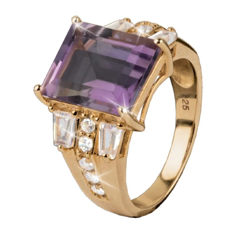 birthstone rings for women-Valentina Amethyst Ring