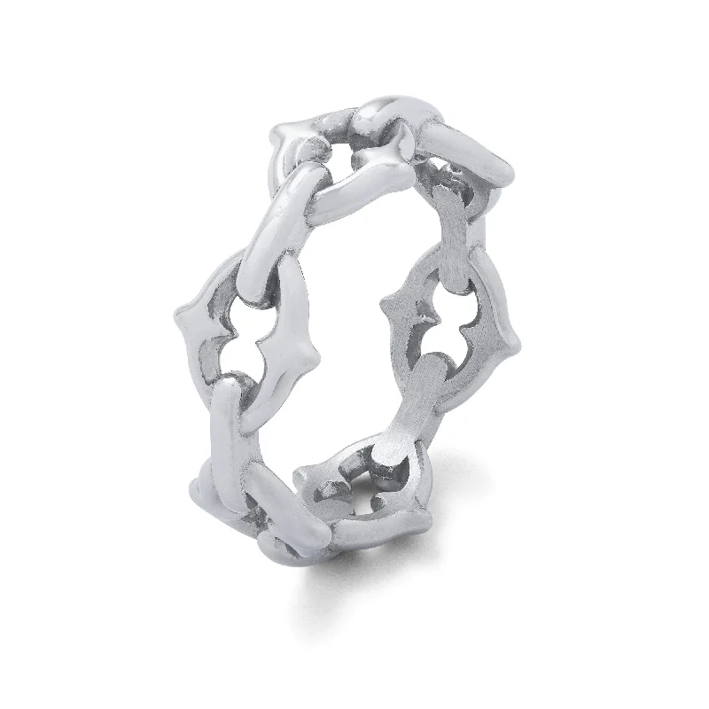 heart rings for women-"The Cathedral" Spiked Ring