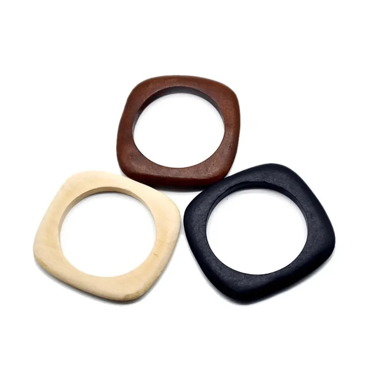 stretch bracelets for women-Commute Solid Color Wood Wholesale Bangle