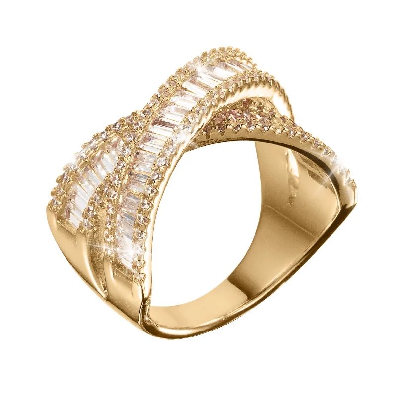 infinity band rings for women-Labyrinth Luxe Ring