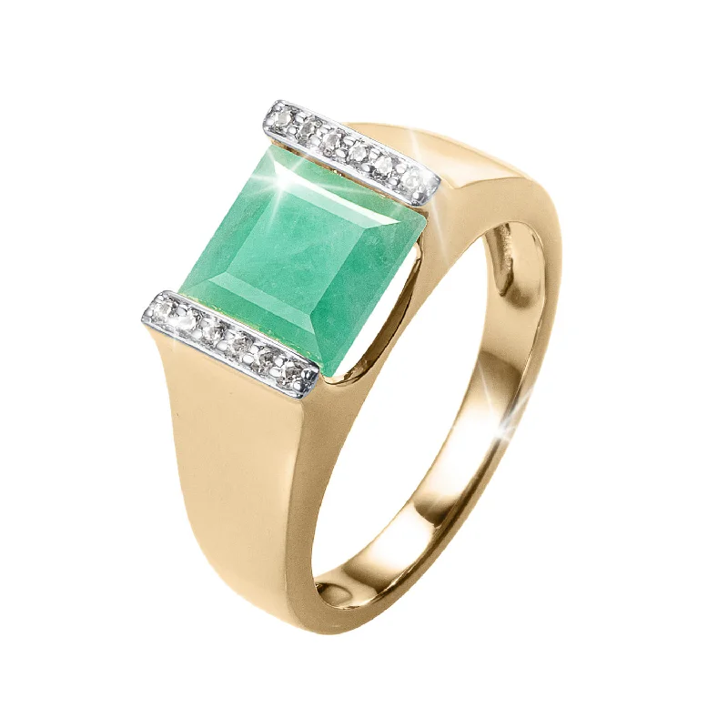 emerald rings for women-Emerald Paradise Ring