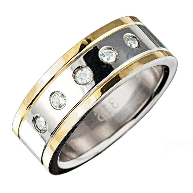 diamond halo rings for women-Manhattan Men's Ring