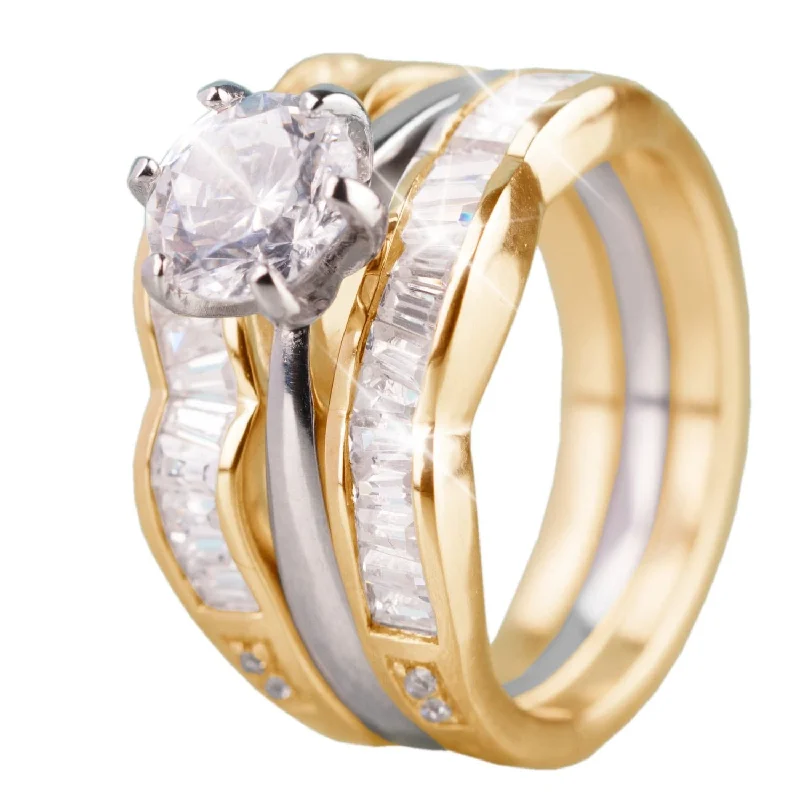 wedding rings for women-Ladies Martini Ring