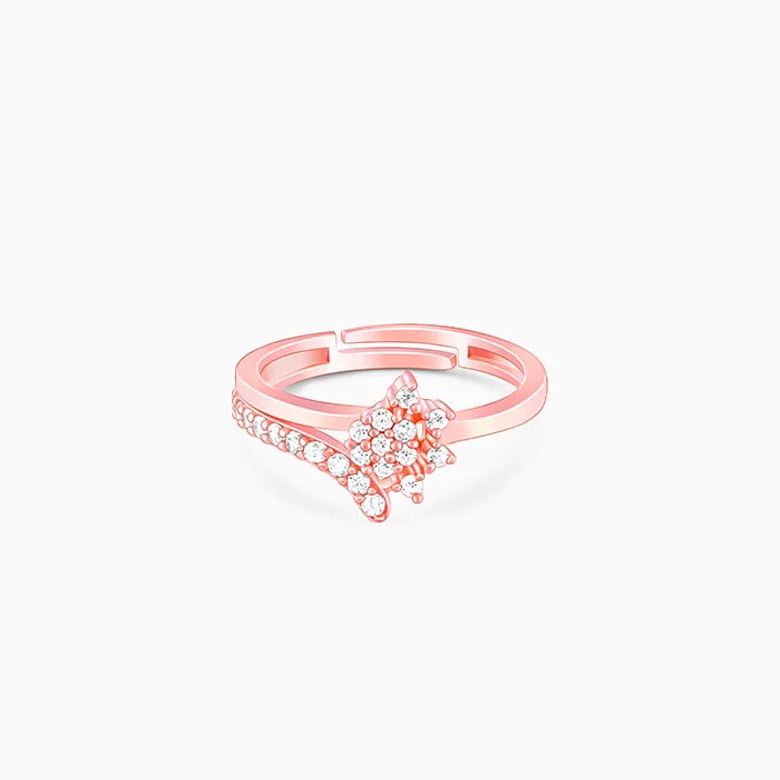 fashion statement rings for women-Rose Gold Whims of Wonder Ring