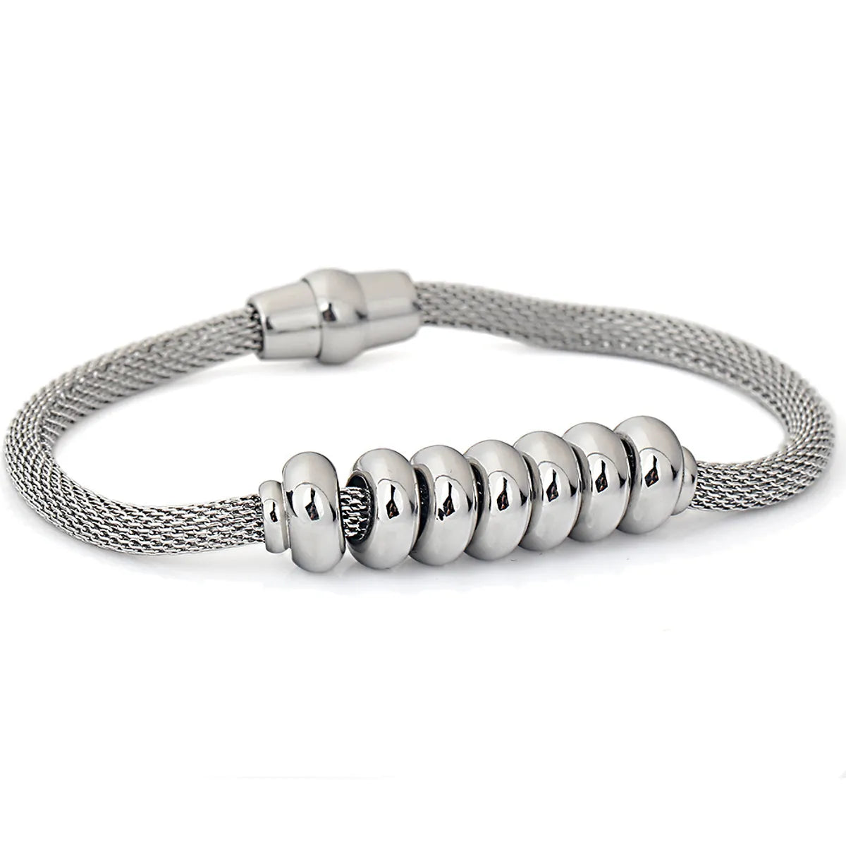 wire bracelets for women-Titanium Steel Simple Style Geometric Bracelets