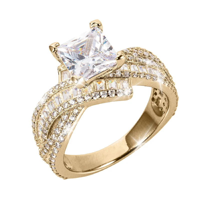 elegant rings for women-Harmony Twist Ladies Ring