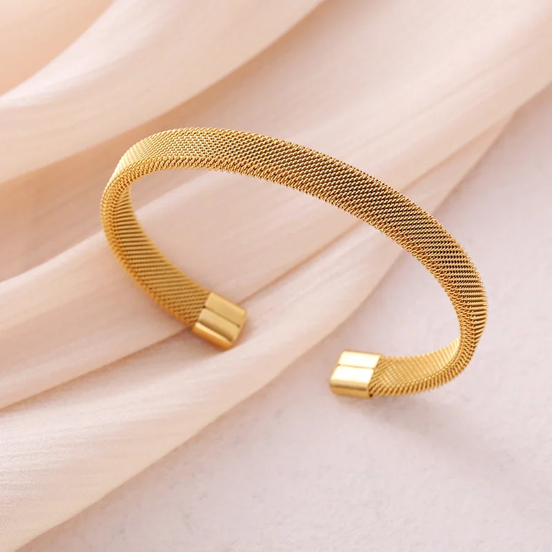 8mm Mesh Belt C- Shaped-Gold