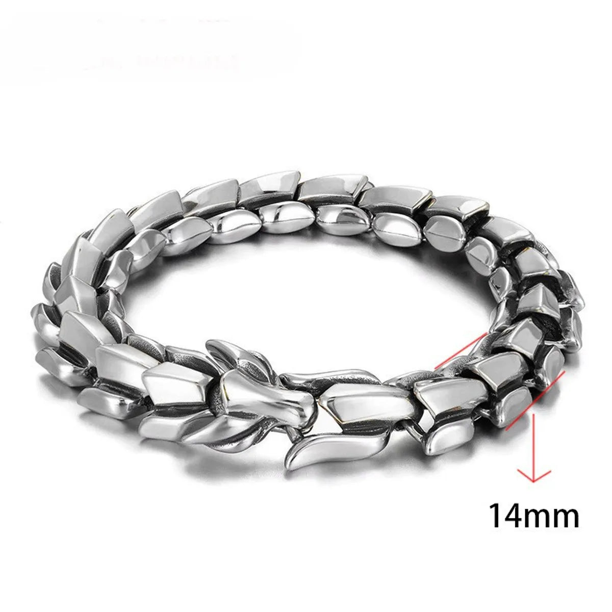 Widened style-Antique silver-Keel Bracelet-20cm