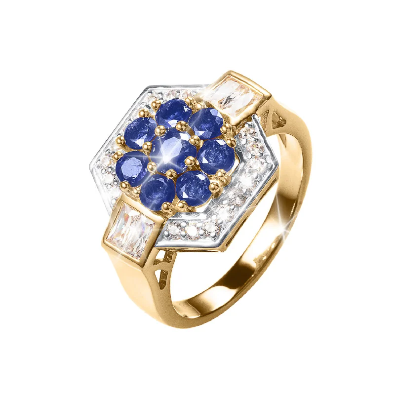 men’s style rings for women-Ritz Sapphire Ladies Ring