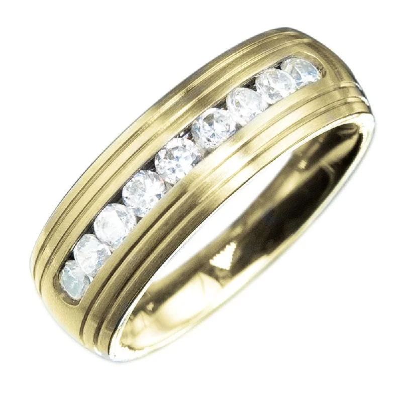 vintage-inspired rings for women-Couture Band Gold Ring