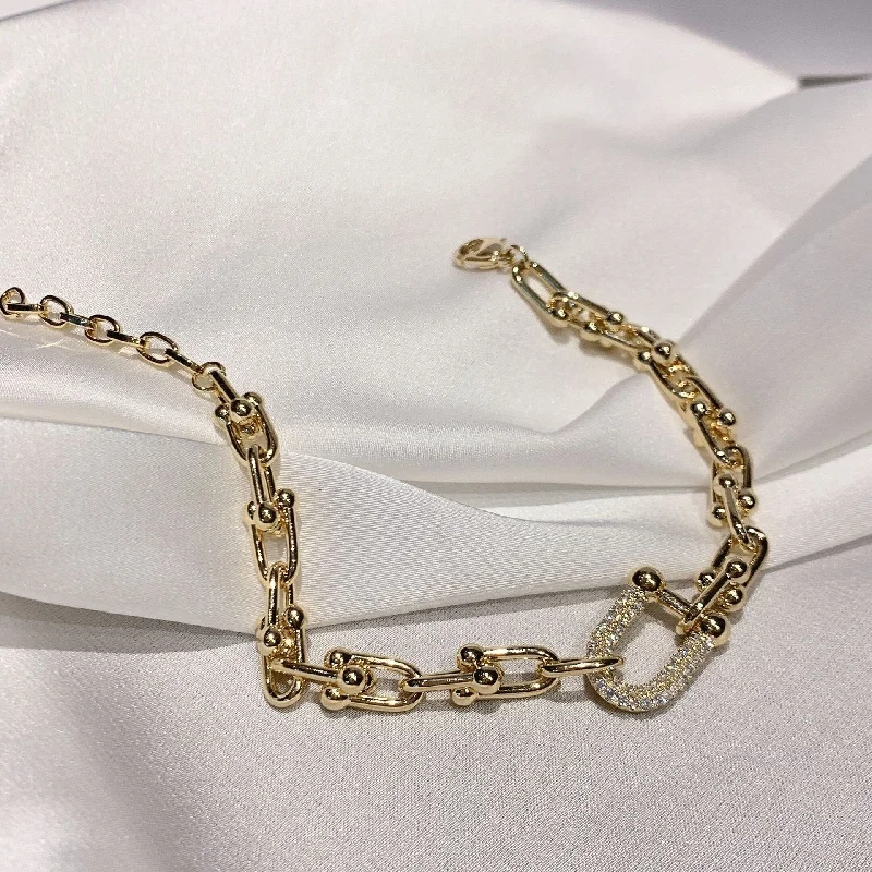 21. Rhinestone-Encrusted Chain Bracelet