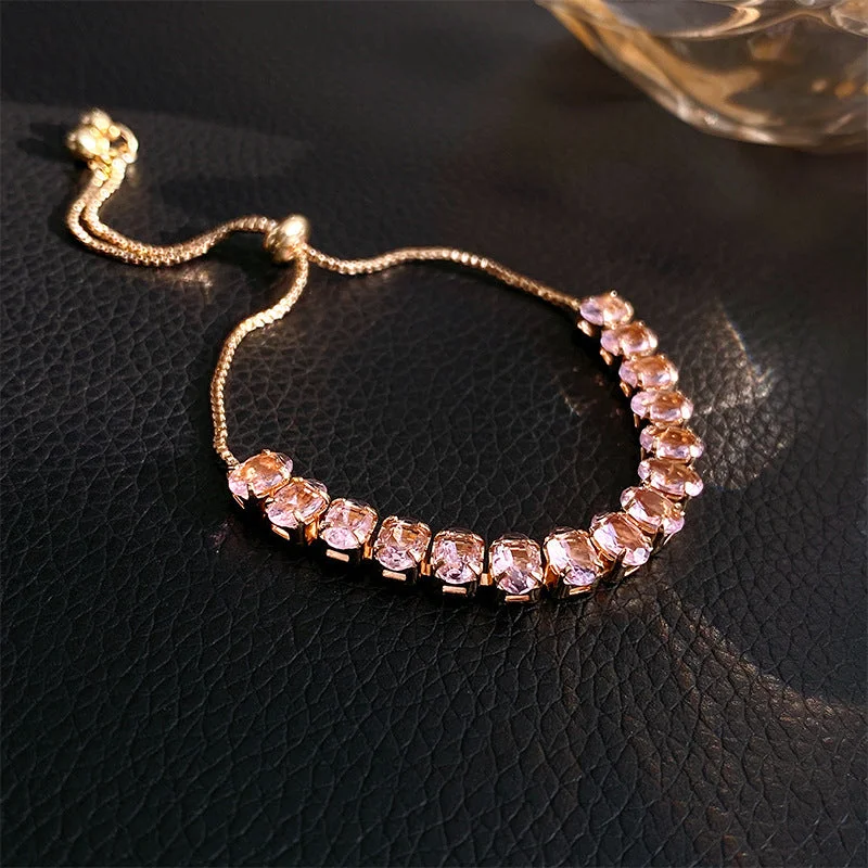 62# Bracelet-Pink-Oval