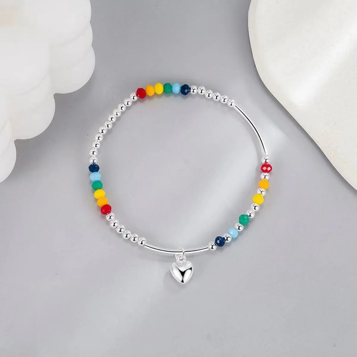 Heart-Shaped Multi-Part Bracelet