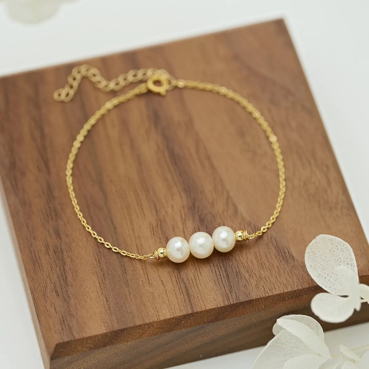 multi-strand bracelets for women-Freshwater Pearl Copper Simple Style Patchwork Plating Irregular Bracelets