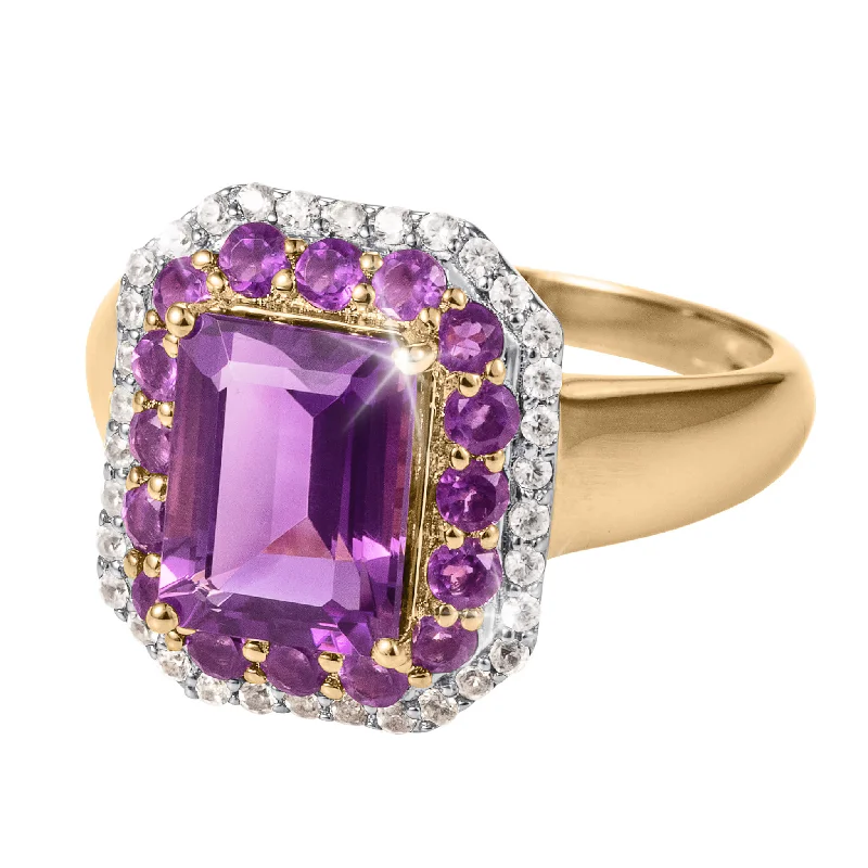 promise rings for women-Eternal Amethyst Ring