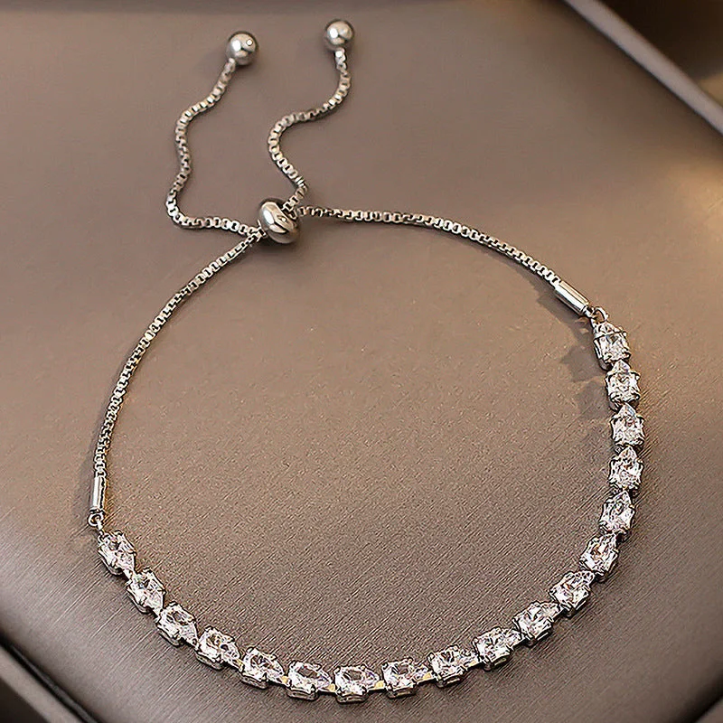 Silver Zircon Bracelet