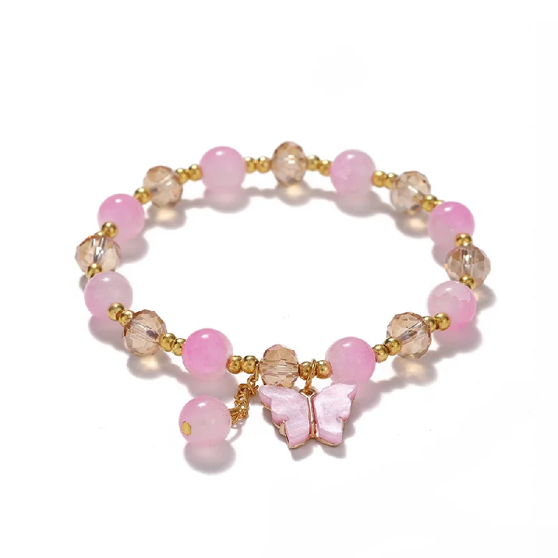 Pink Butterfly Bracelet Model 1