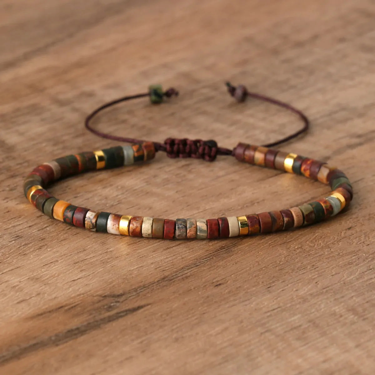 bangles for women-Bohemian Geometric Natural Stone Bracelets In Bulk