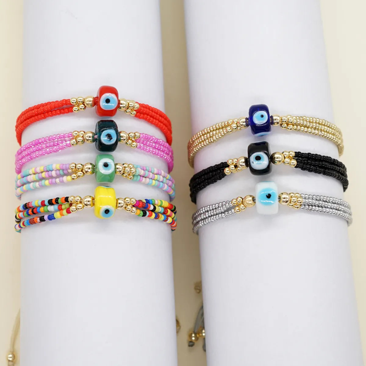 stacking bracelets for women-Bohemian Eye Glass Wholesale Bracelets