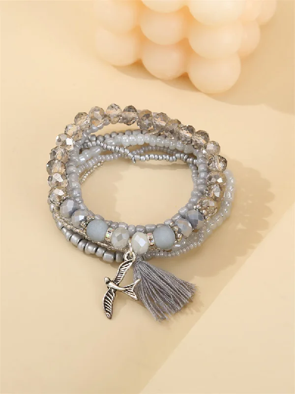 Bird Tassel Gray