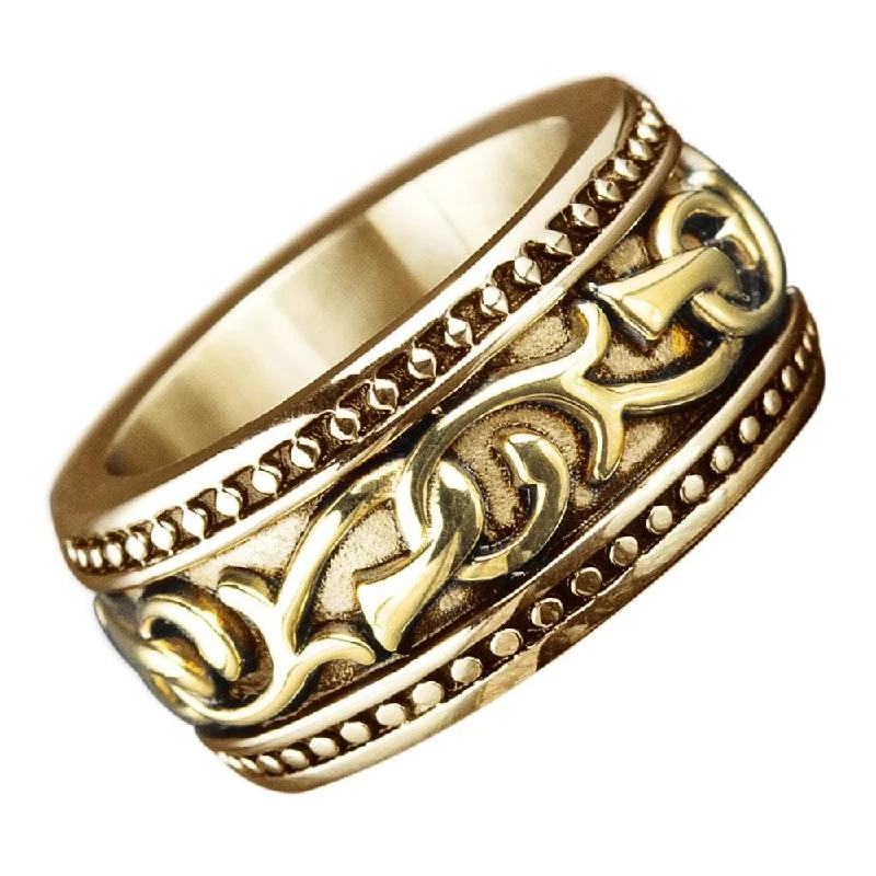 infinity band rings for women-Hudson Gold Ring